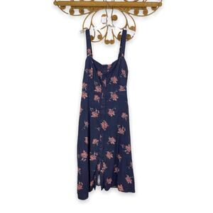 Azoe blue floral sleeveless dress sz S